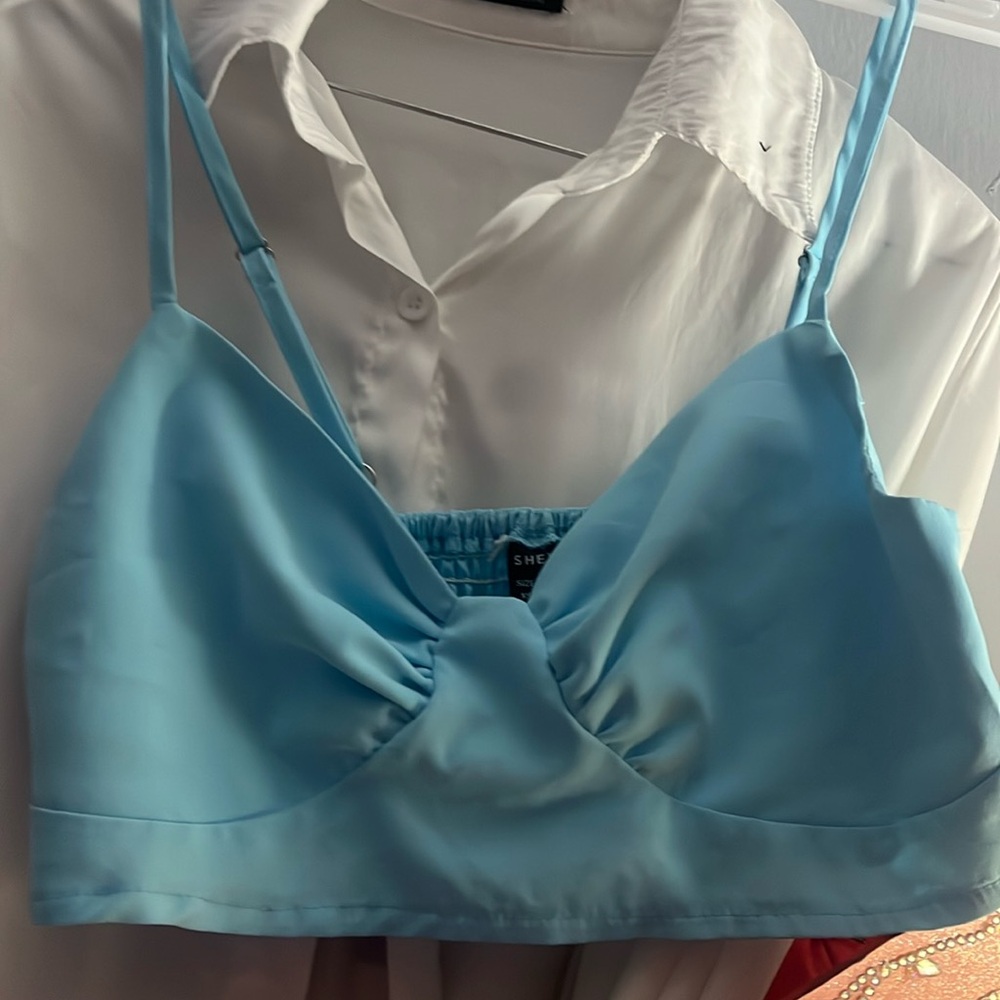 shein cropped tank, never worn